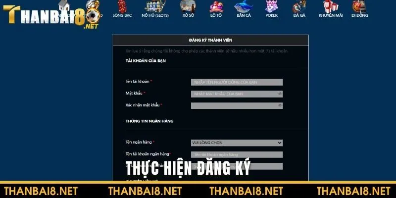 Hướng dẫn đăng ký nhanh chóng cùng nhà cái THANBAI