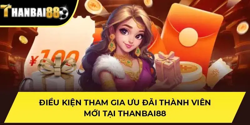 Điều kiện tham gia ưu đãi thành viên mới tại THANBAI88
