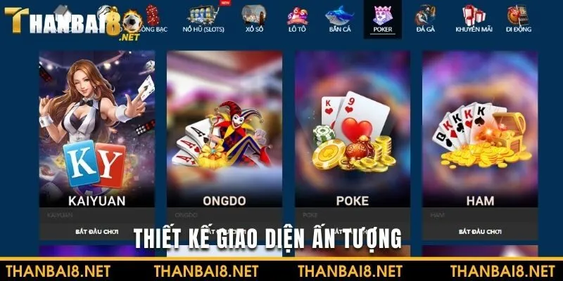 Giao diện hiện đại được thiết kế ấn tượng